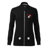 Dámská mikina bomber s potiskem unlocked kočky černá 1