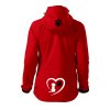 Dámská zimní bunda s potiskem unlocked miluji pejsky červená