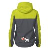 dámská větrovka s kapucí s potiskem srdce na dlani žlutá 2