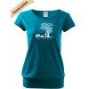 dámské triko city DTF potiskem mladšíi tmavý tyrkys
