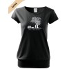 dámské triko city DTF potiskem mladšíi černá