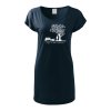 Dámské trikošaty s potiskem unlocked mladší námořní