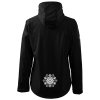 Dámská softshellová bunda s kapucí UNLOCKED mandala černá 2