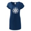 Dámské tričko-šaty s DTF potiskem UNLOCKED - Mandala II.