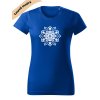 dámské triko s potiskem mandala modrá