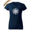 dámské triko s potiskem mandala námořní