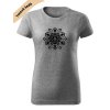 dámské triko s potiskem mandala šedá