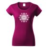 Dámské tricko mandala fuchsie