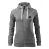dámská mikina s potiskem unlocked horský tep šedá 1