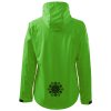 Dámská softshellová bunda s kapucí UNLOCKED mandala zelená 2