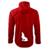Pánská softshellová bunda s potiskem UNLOCKED wild wolf červená