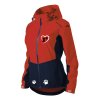 dámská větrovka s kapucí s potiskem miluji pejsky červená 2