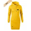 Dámské mikino šaty s potiskem unlocked Horský tep žlutá