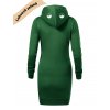 Dámské mikino šaty s potiskem unlocked Horský tep lahvově zelená 1