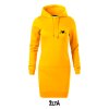 Dámske mikino šaty SNAP s výšivkou UNLOCKED Horský tep žlta