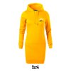 Dámske mikino šaty SNAP s výšivkou UNLOCKED Východ slnka žľta
