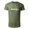 Pánské tričko s potiskem UNLOCKED - Merry...khaki