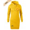 Dámské mikino šaty s potiskem unlocked love mountines žlutá