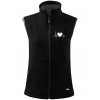 Dámská softshellová vesta s potiskem unlocked horský tep černá 1