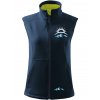 Dámská softshellová vesta s potiskem unlocked východ slunce námořní modrá 1
