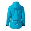 Dámská bunda 3v1 s potiskem unlocked I love mountains tyrkys 2