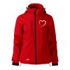 Dámská bunda 3v1 s potiskem unlocked I love mountains červená