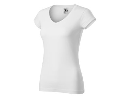 Fit V-neck 162 Tričko dámske (Farba biela, Variant XS)