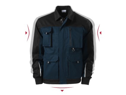 Woody W51 Pracovná bunda pánska (Farba tmavomodrá, Variant 44/46)