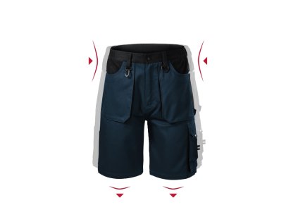 Woody W05 Pracovné šortky pánsky (Farba tmavomodrá, Variant 44/46)