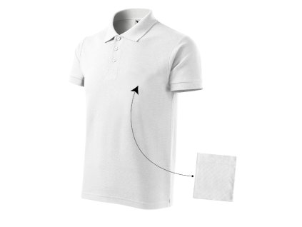 Cotton 212 Polokošeľa pánska (Farba biela, Variant S)