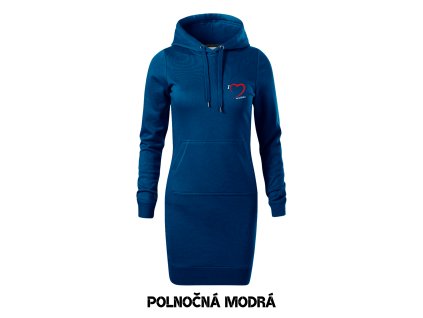 Mikino šaty SNAP s výšivkou UNLOCKED I love mountains polnočna modra