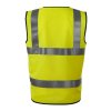 HV Bright 9V3 Bezpečnostná vesta unisex (Farba fluorescenčná žltá, Variant M)