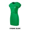 Dámske šaty FREEDOM s výšivkou UNLOCKED milujem psíkov stredne zelena