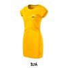 Dámske šaty FREEDOM s výšivkou UNLOCKED vychod slinka žlta