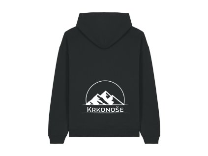 Dámská mikina oversize s kapucí a potiskem UNLOCKED - Krkonoše