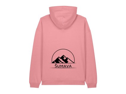 Dámská mikina oversize s kapucí a potiskem UNLOCKED - Šumava