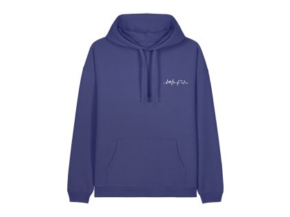 Dámská mikina oversize s kapucí a potiskem UNLOCKED - Psí tep