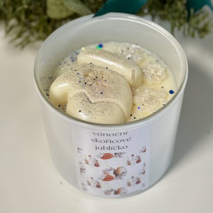 Sójová svíčka-vánoční skořicové jablíčko