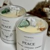 Sójová svíčka s krystaly-Peace