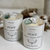 Sójová svíčka s krystaly-Peace