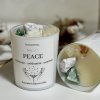Sójová svíčka s krystaly-Peace
