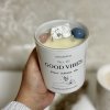 Sójová svíčka s krystaly-Good vibes
