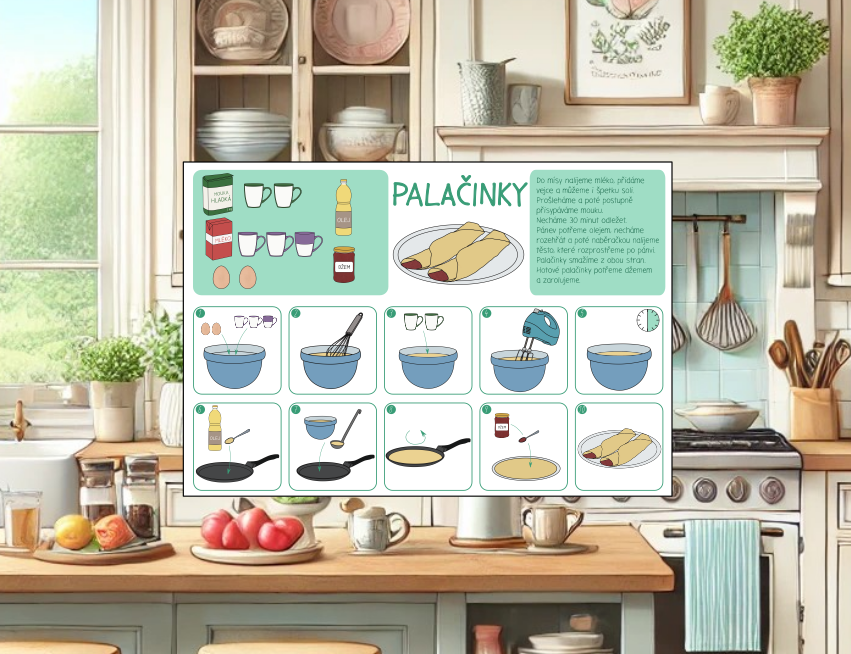Vaření s dětmi a obrázkové recepty ke stažení