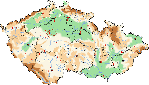 Obrázkové Česko - velká mapa České republiky
