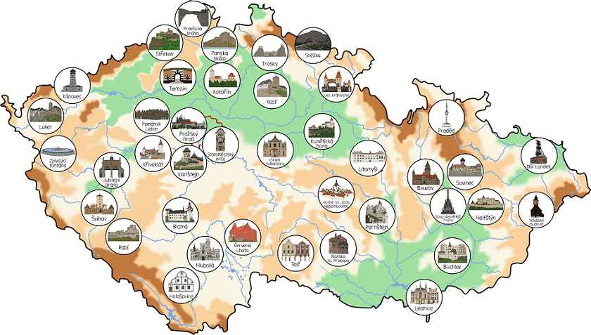 Obrázková mapa ČR