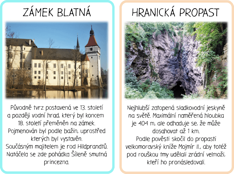 Výukové karty Památky ČR