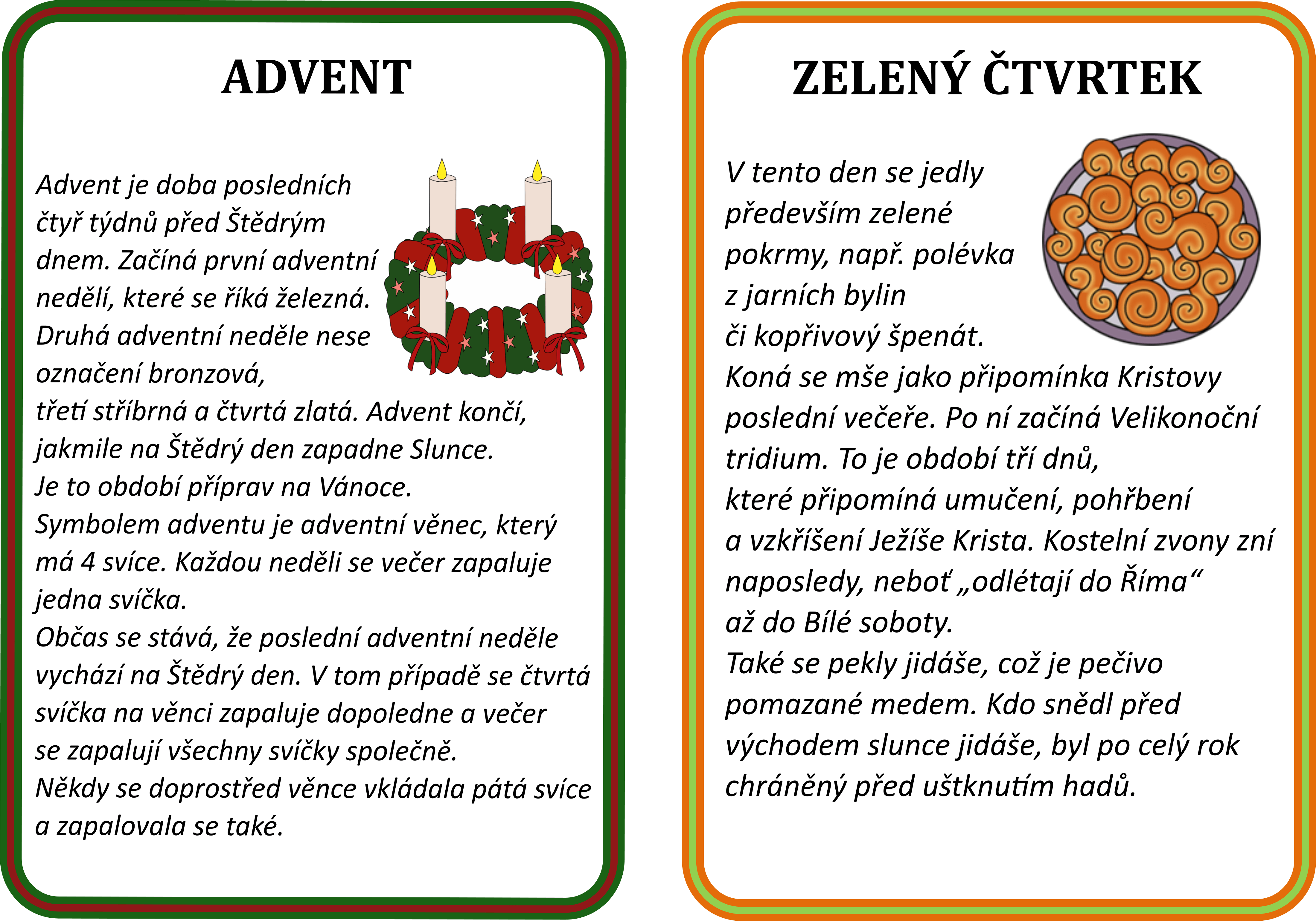 České vánoční a velikonoční tradice