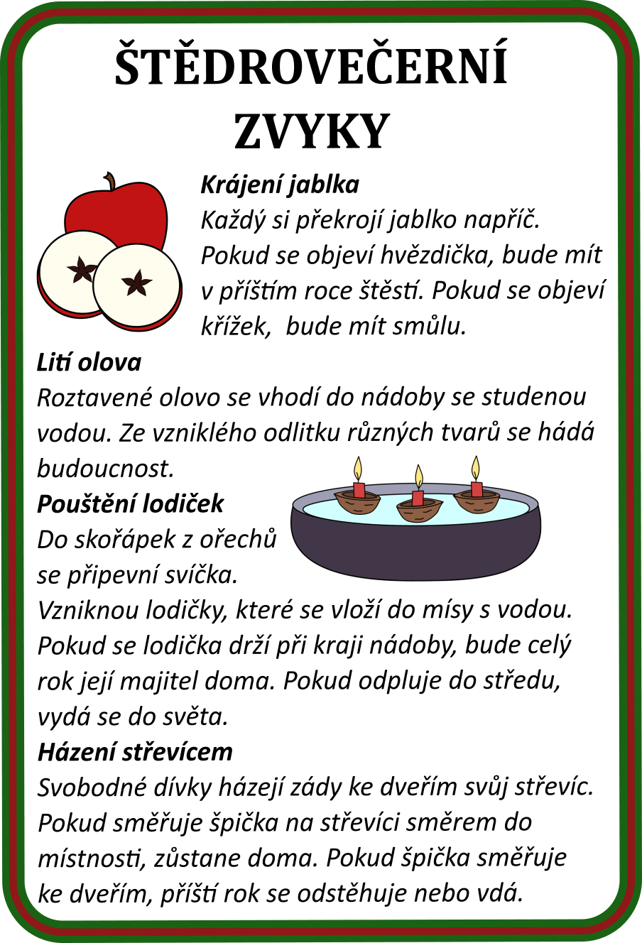 Sada 70 karet svátků a tradic