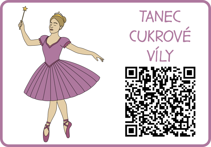 Louskáček - QR kódy s hudebními ukázkami