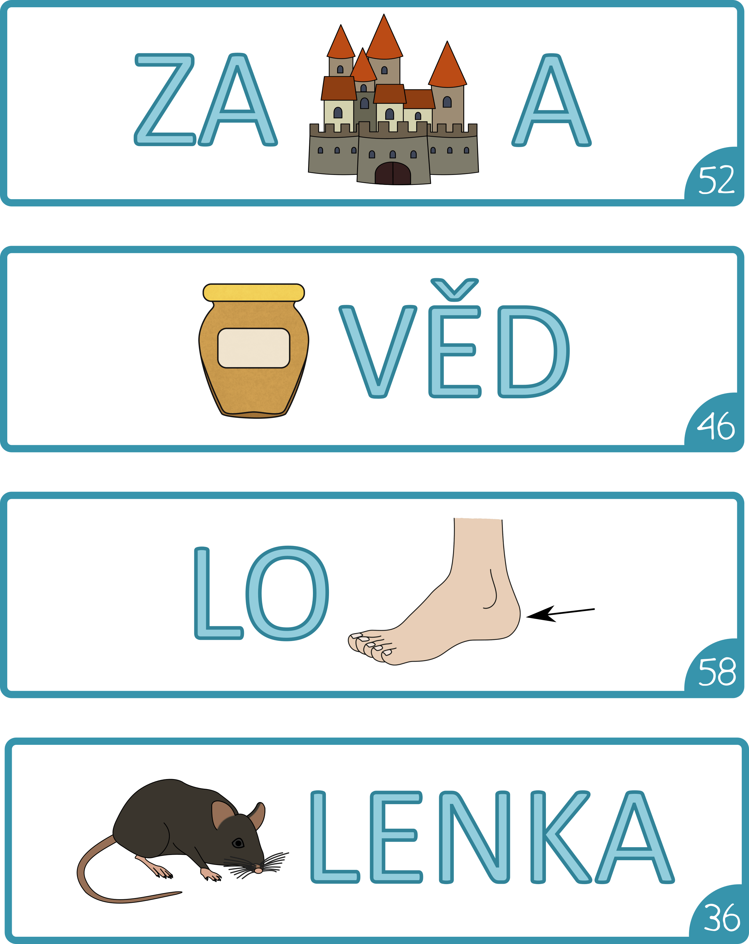 Ukázka obrázkových rébusů